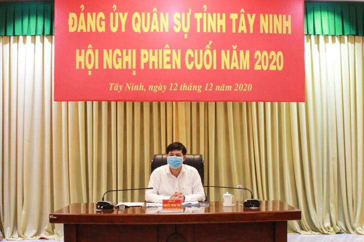 Đảng uỷ Quân sự tỉnh: Tổ chức Hội nghị phiên cuối năm 2020